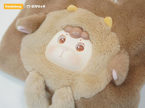 『FRIENDSHEEP』004_ もこもこトートバッグ(ブリュレラッテ)